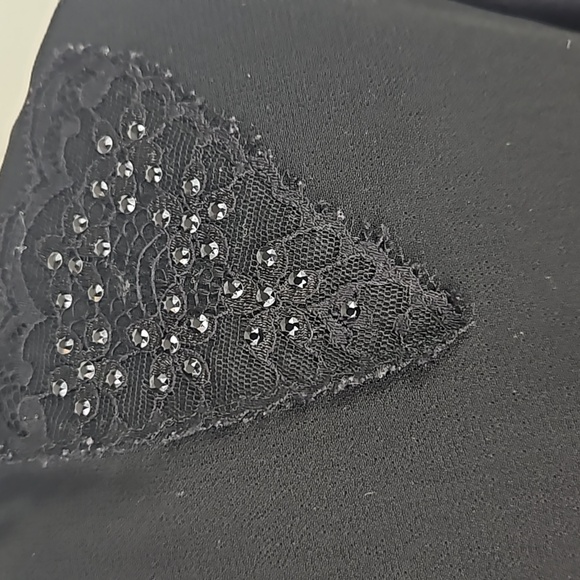 Vintage Joseph Ribkoff Trends semi sheer dressy jacket flowy black size 14 - Picture 4 of 7